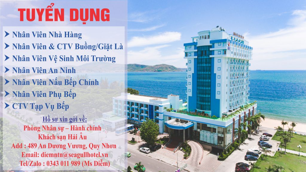 Khach san Hai Au tuyen dung nhan su nam 2022