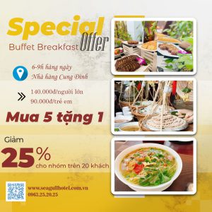 to roi buffet sang Khach san Hai Au Quy Nhon 2023