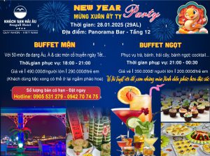 To roi ngam phao hoa Tet am 2025 don giao thua countdown Quy Nhon